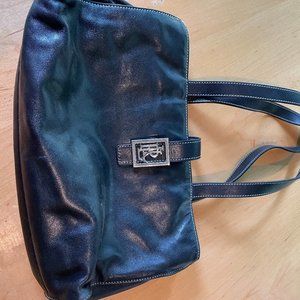 Black leather Ralph Lauren Purse